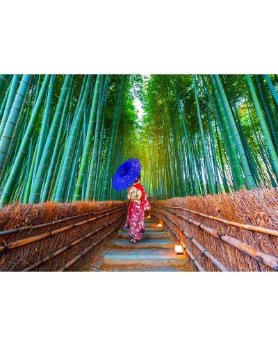 Пъзел Enjoy от 1000 части - Азиатка в бамбукова гора - 2